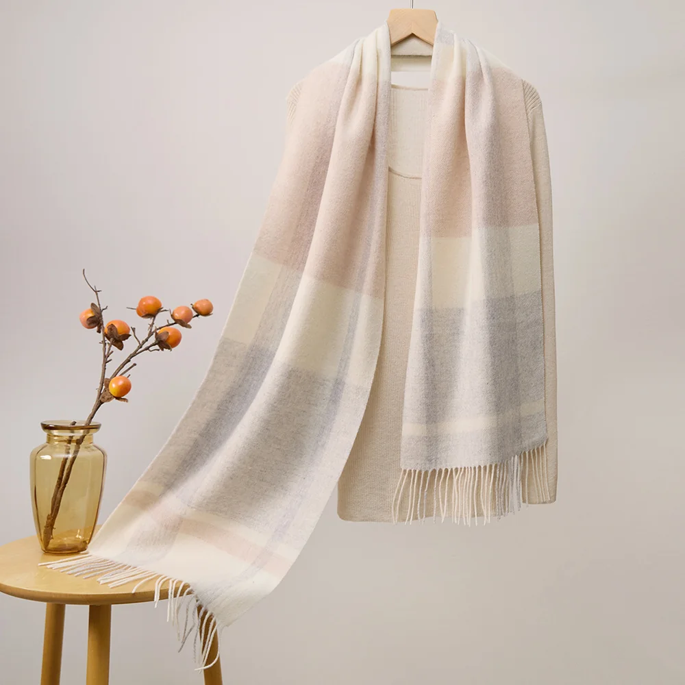 UGG Scarves Ivory Tonal Plaid