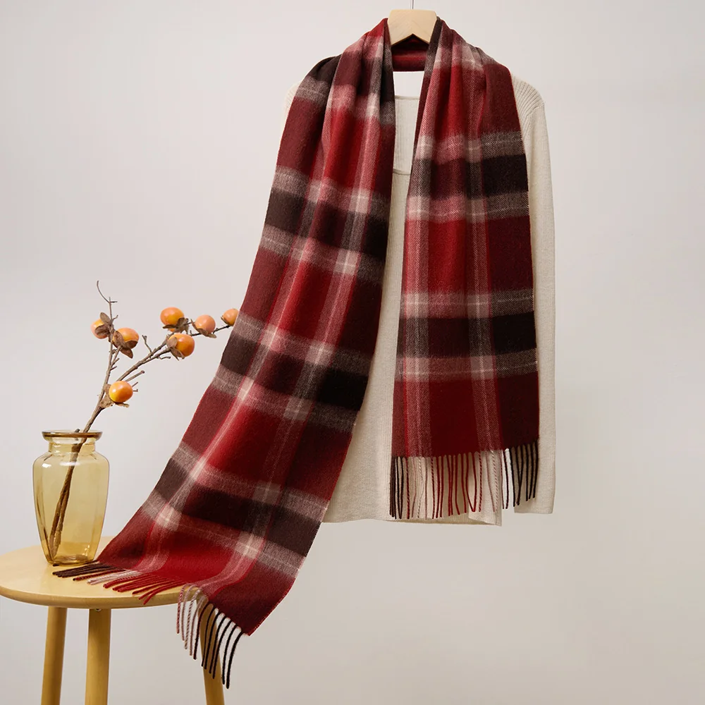 UGG Scarves Red & Black Tartan