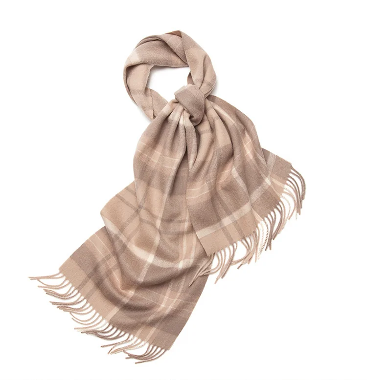 UGG Scarves Beige & Ivory Plaid