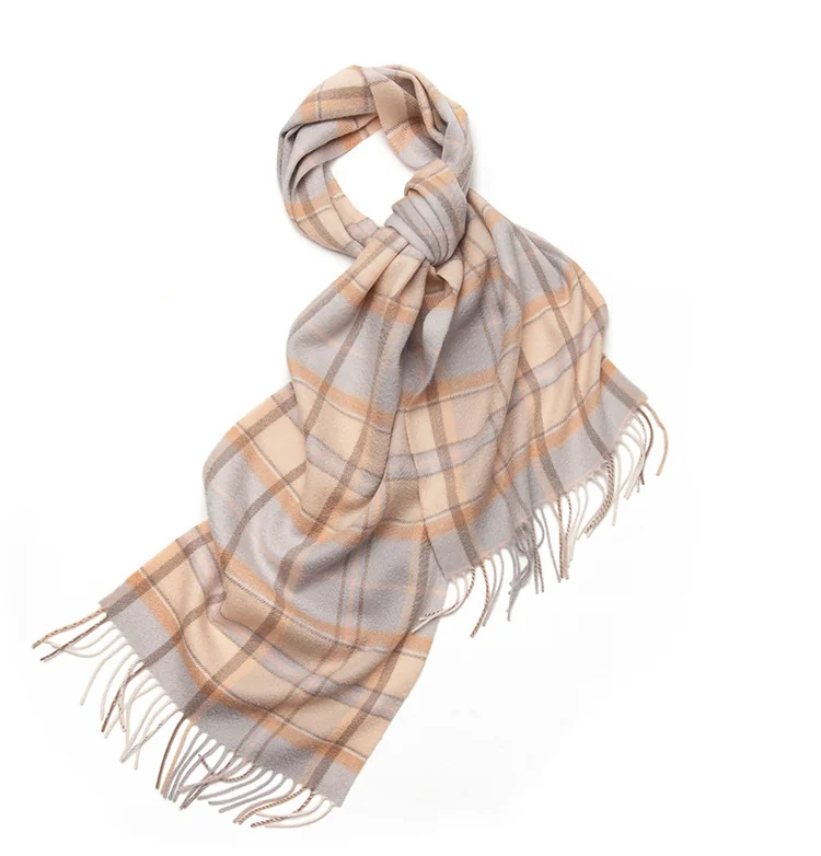 UGG Scarves Cream & Camel Windowpane